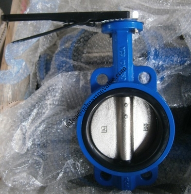 해상 Cast Iron Butterfly Valve JIS F7480 웨이퍼 럭 타입 크기:DN40-DN350 협력 업체