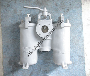 JIS F7208 한국 시장에 대한 해상 Cast Iron Duplex Oil Strainer JIS F7208 H 타입 협력 업체